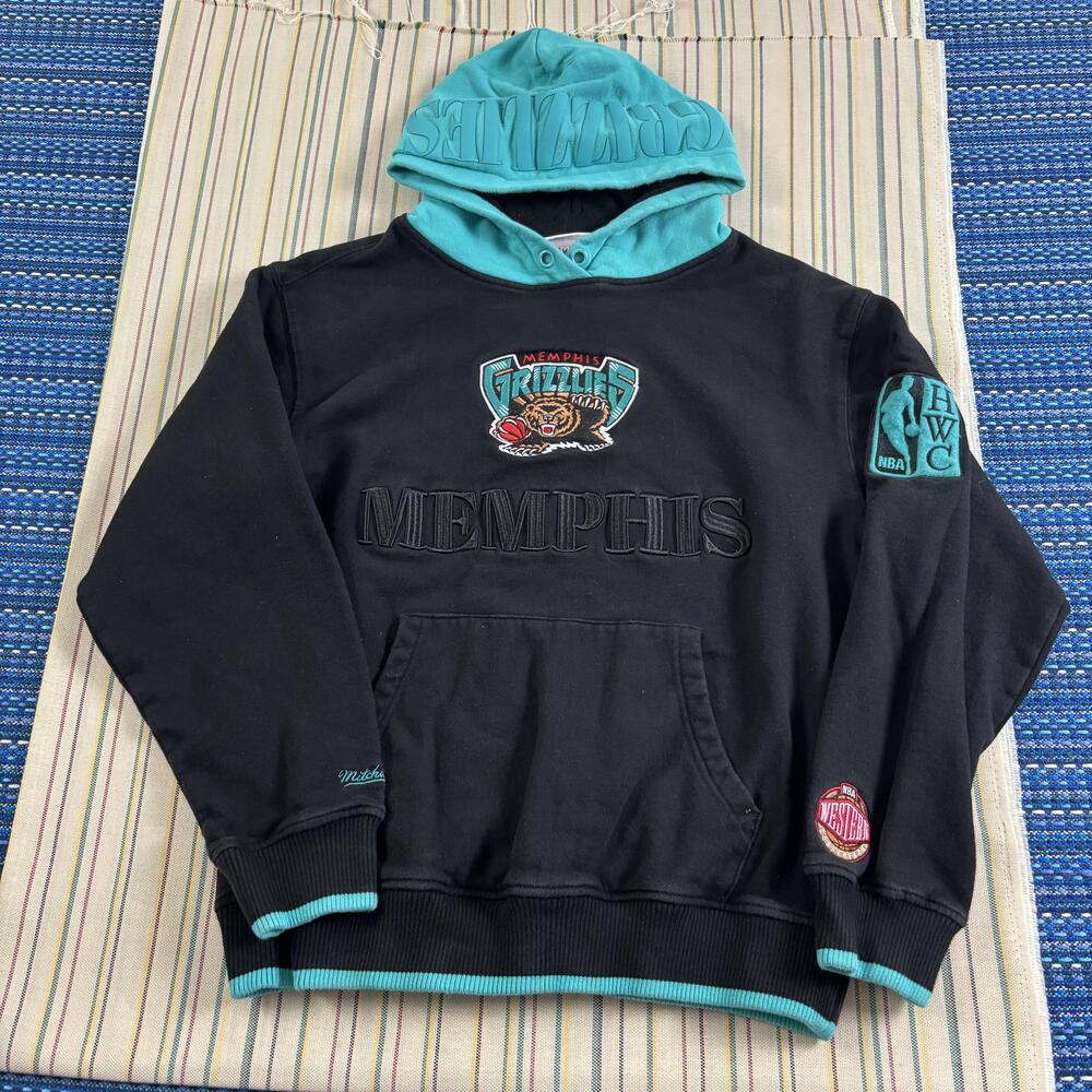 Memphis Grizzlies Sweatshirt Mens M Black NBA Basketball Mitchell & Ness HWC